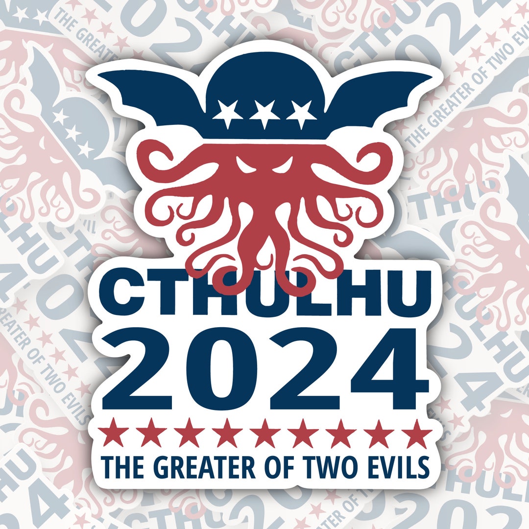 Cthulhu 2024 STICKER OR Diecut Vinyl Decal Waterproof