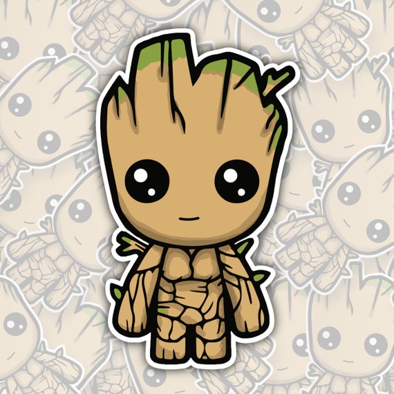 Groot Guardians of the Galaxy STICKER Die Cut Waterproof Etsy