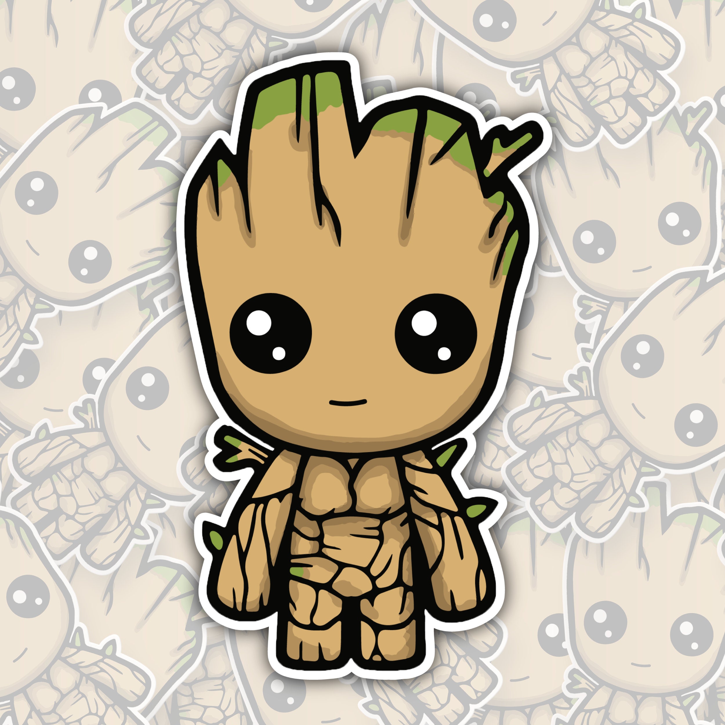 Groot Guardians of the Galaxy STICKER Die Cut Waterproof Etsy