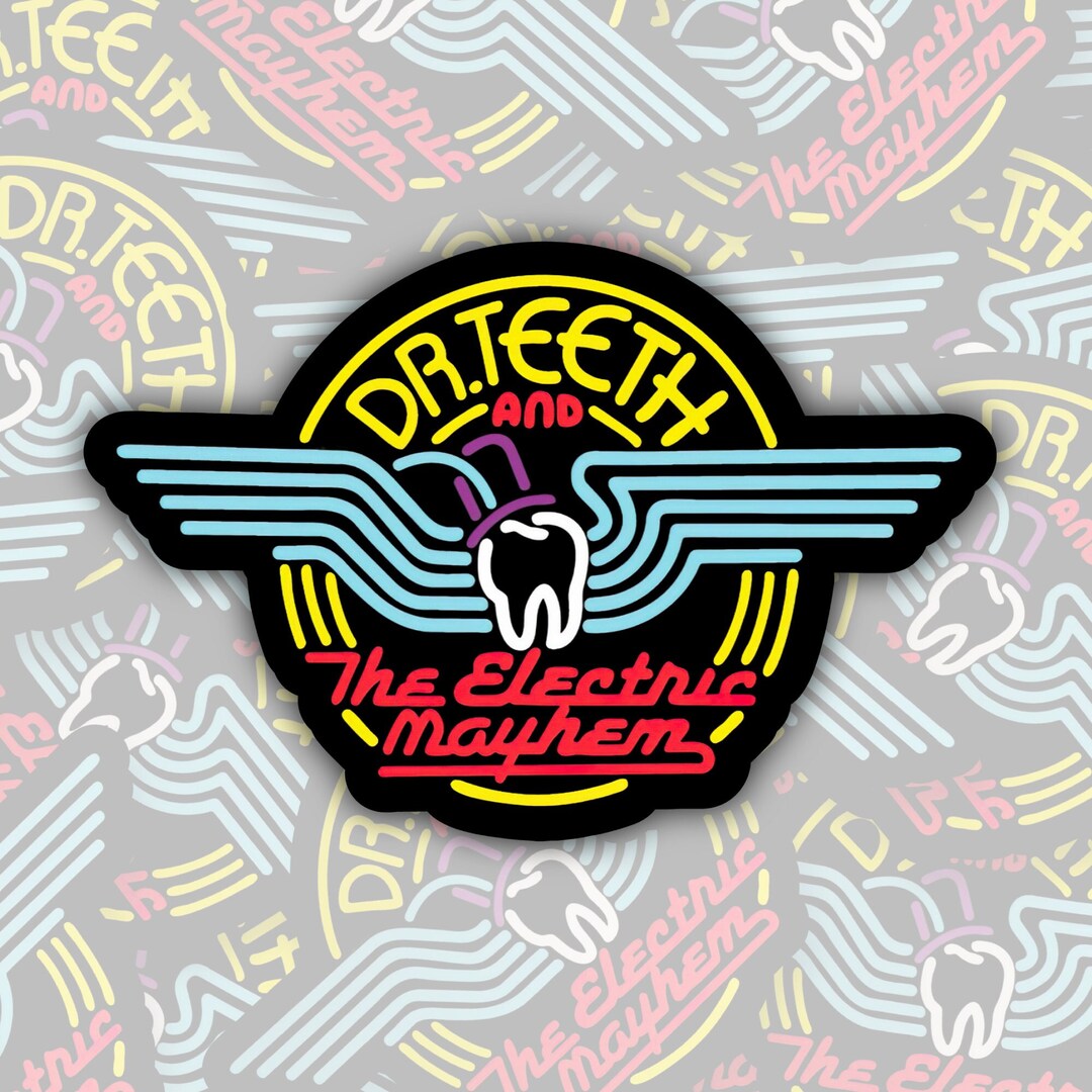 Dr. Teeth and the Electric Mayhem Logo STICKER OR Diecut Vinyl