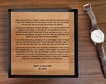 5th anniversary gift for husband - Wood anniversary gifts - 5th wedding anniversary - Anniversary Gift for Him