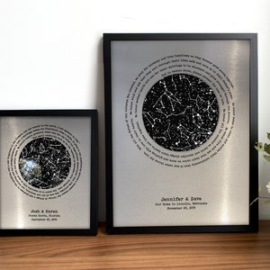 Iron anniversary gift for him 6 year anniversary gifts 6th anniversary gift for husband 6th wedding anniversary Stars GLOW in DARK image 6