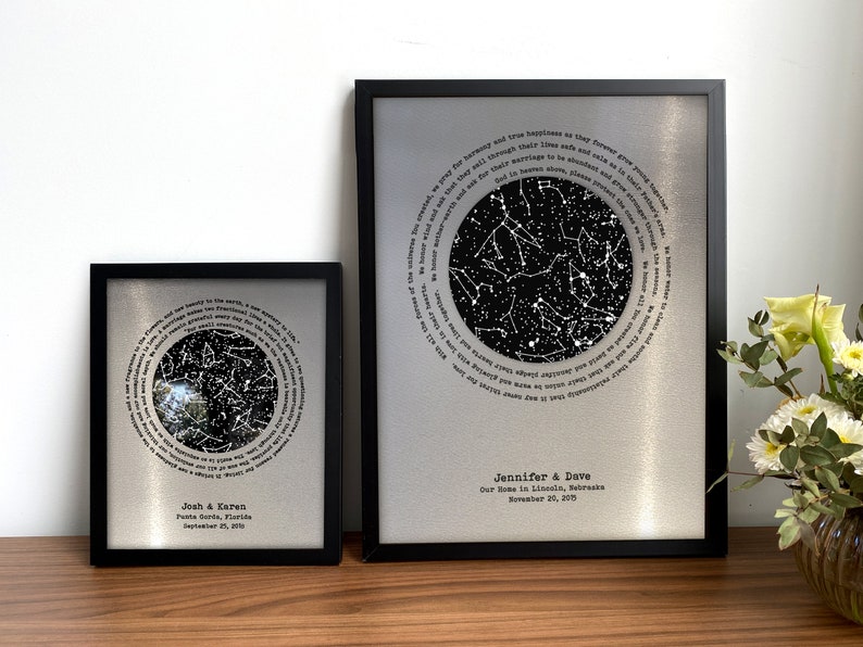 Iron anniversary gift for him 6 year anniversary gifts 6th anniversary gift for husband 6th wedding anniversary Stars GLOW in DARK image 6