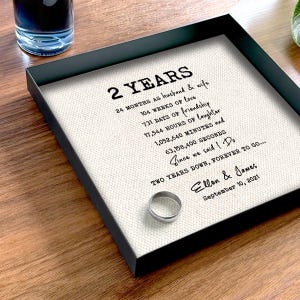 Cotton anniversary gift for him - 2nd Anniversary Gift for husband  - Cotton anniversary gift for men - Cotton catchall tray