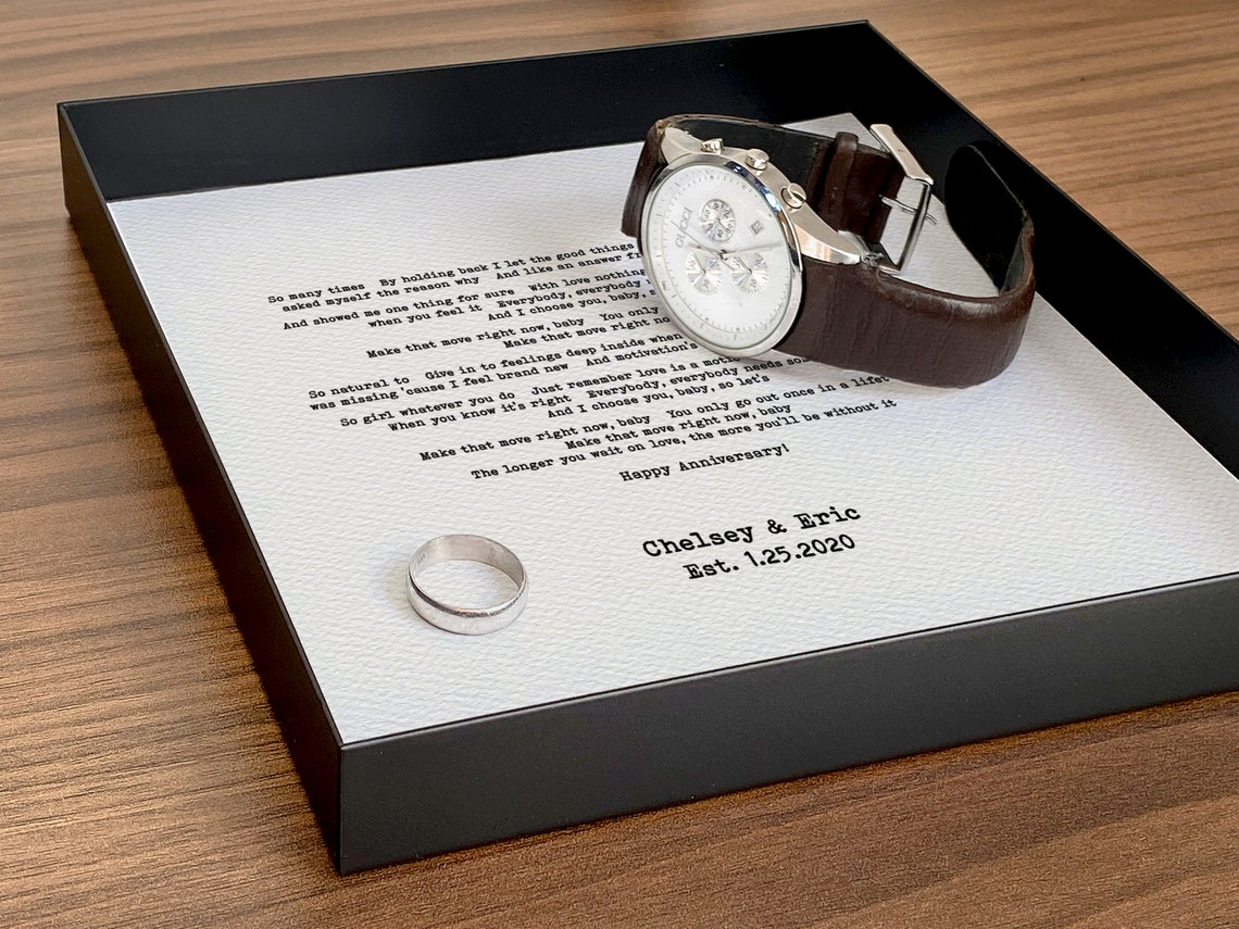 Paper Anniversary Gift for Him First Anniversary Gift for Etsy UK