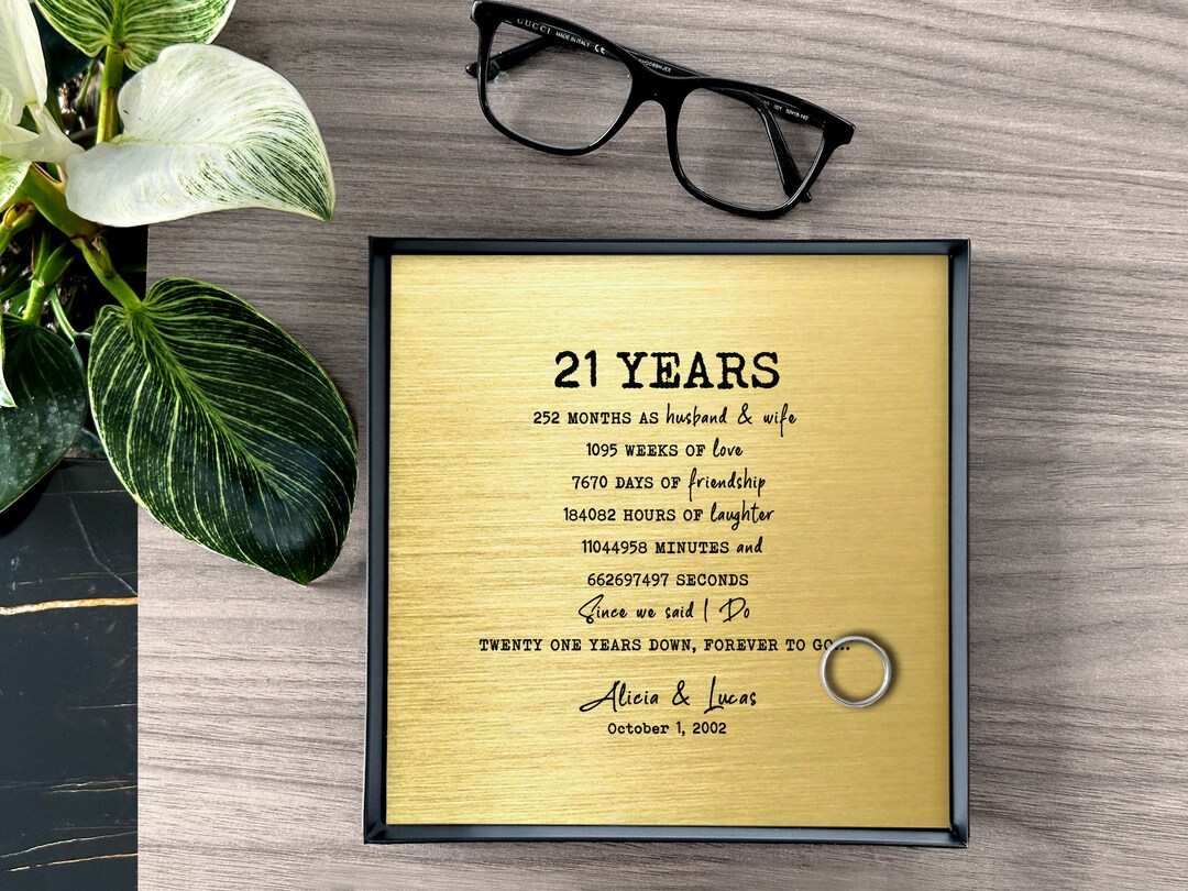 21st Years Anniversary Gift for Him Brass Anniversary Gifts for Men — free download