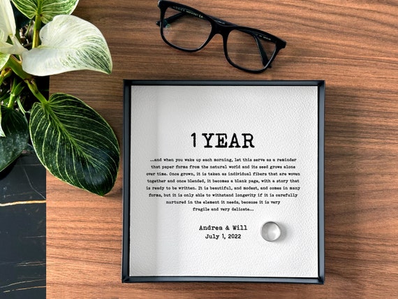 Buy 1 Year Anniversary Gifts for Husband Paper Anniversary Gift