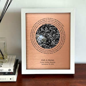 7 Year Anniversary Gift for Him and her – Copper Gift for Husband – 7th Wedding Anniversary Present – Glow in the Dark Stars a Romantic Gift image 7