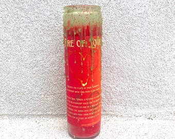 Fire of Love Dressed Candle