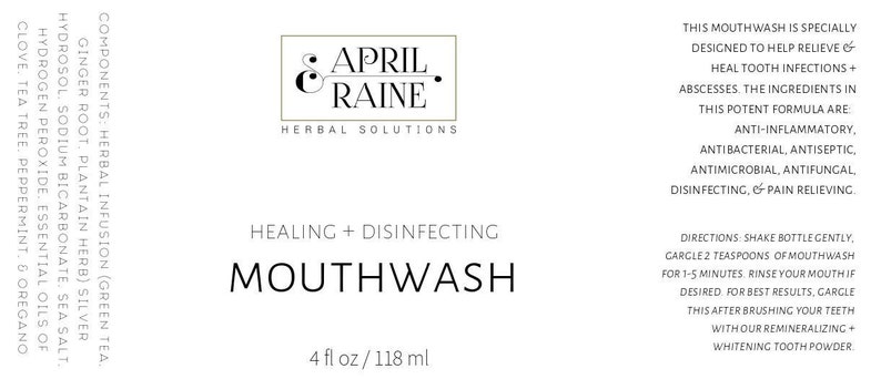 disinfecting herbal mouth wash oral health cavity prevention pain relief antibacterial antiseptic image 2