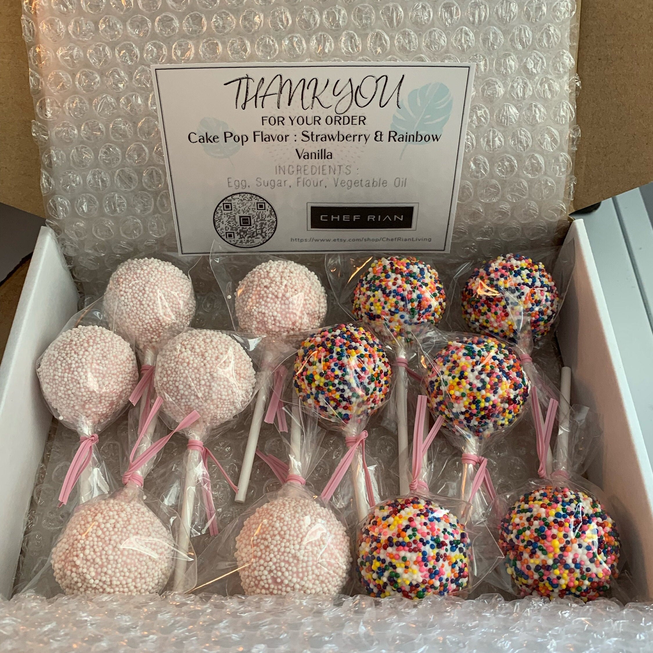 Dessert Gift Box With Custom Greeting Card & Bunch Dry Flower Etsy