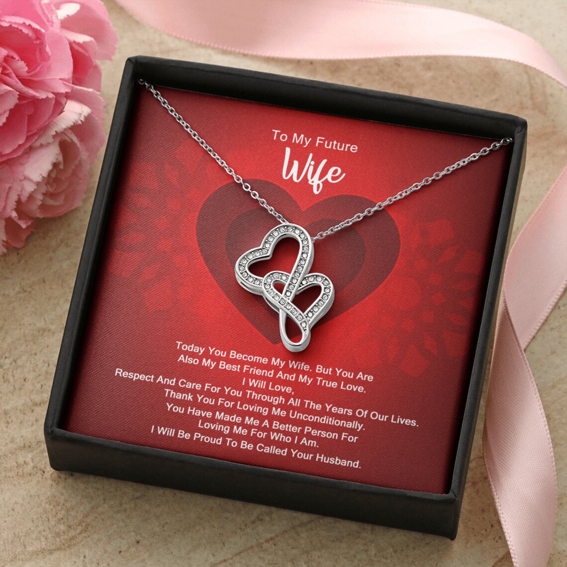 1st anniversary gift for wife Husband wife jewelry Husband Etsy