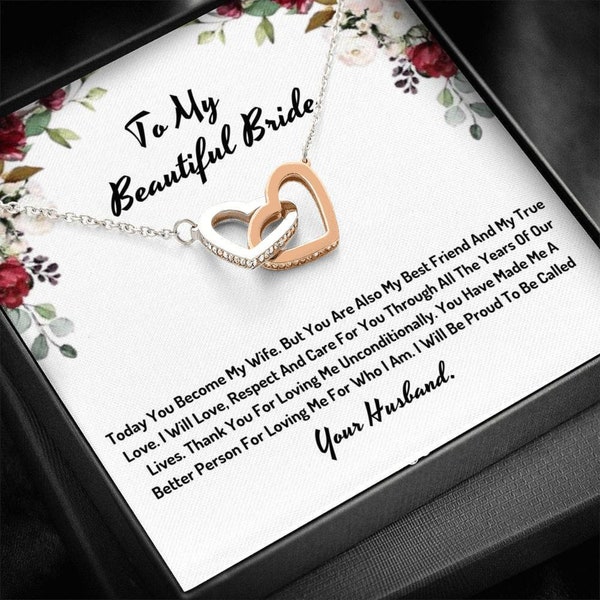 To My Beautiful Bride Knot Neklace- I Will Be Proud To Be Called Your Husband 1