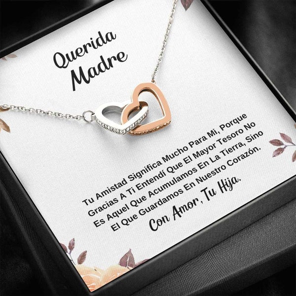 Regalo Para Mamá, Collar De Corazones, Joya Con Mensaje En Tarjeta. Regalo de boda para Mamá, Regalo de cumpleaños para Mamá