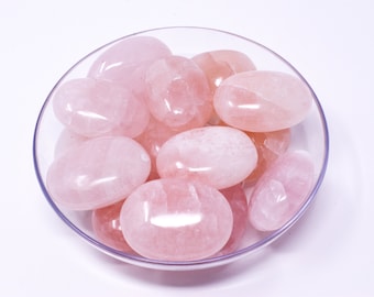 Rose Quartz Palm Stone – Authentic Crystal, Gift Box