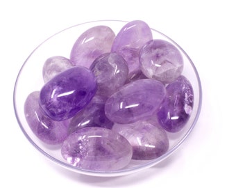 Amethyst Palm Stone – Natural Crystal Healing, Gift Box Set