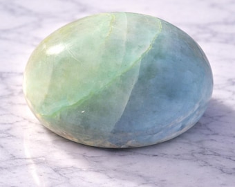 Garnierite Green Moonstone Palm Stone | Abundance Crystal, Gift Ready