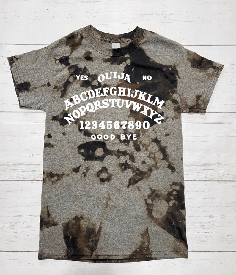 Halloween Bleached Tee Ouija Board