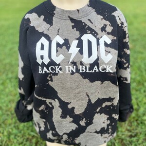 acdc bleached sweatshirt