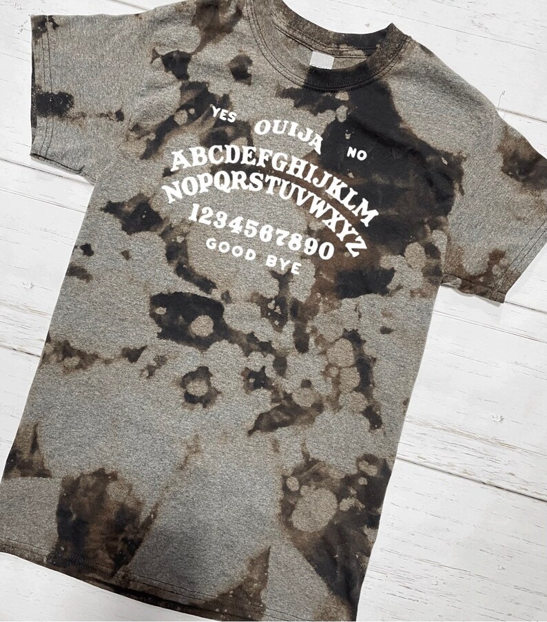Halloween Bleached Tee Ouija Board
