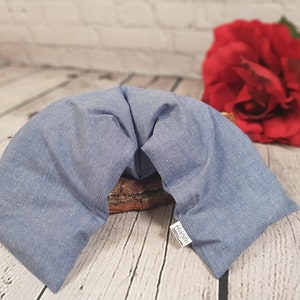 NEW! Heat cushion XL with removable cover, 6 chambers (cover blue denim look)