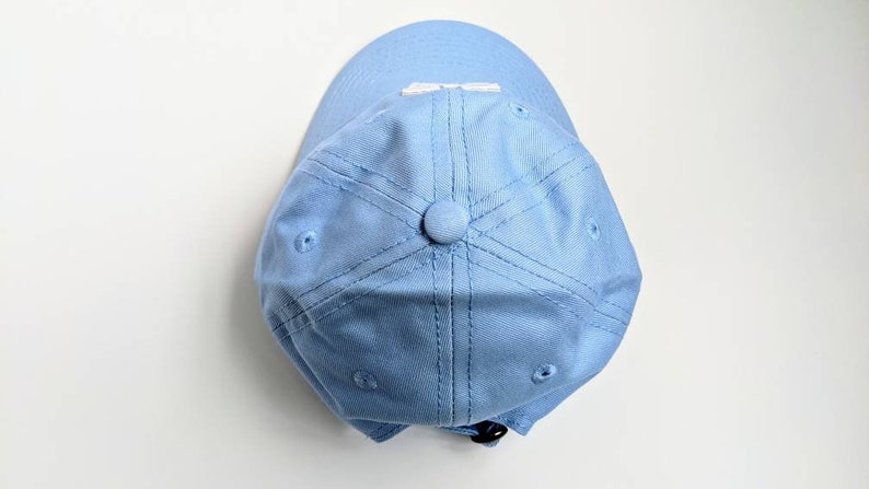 Light Blue Custom Letter Initial Baby Infant Toddler Baseball Cap Hat Gift image 3