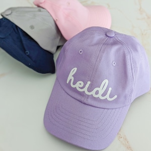Benutzerdefinierte Twill Name Baby Säugling Hut ersten Geburtstag Geschenk personalisierte Baseballkappe