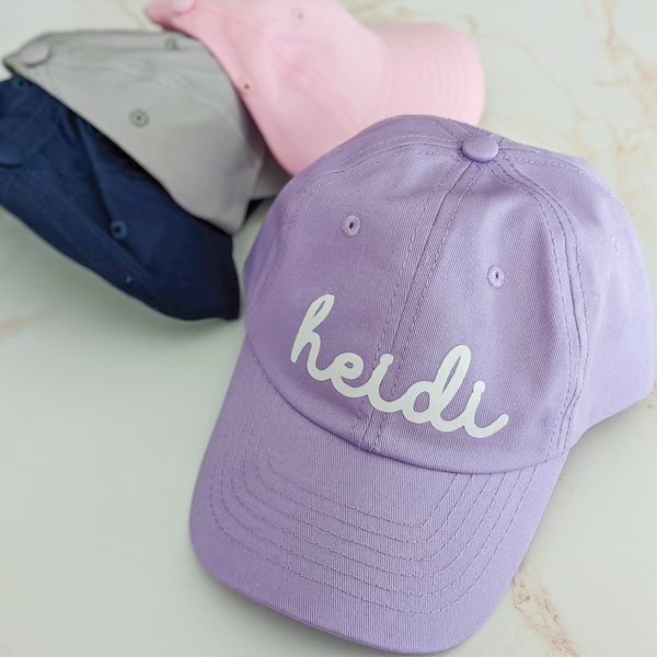 Custom Twill Name Baby Infant Hat First Birthday Gift Personalized Baseball Cap