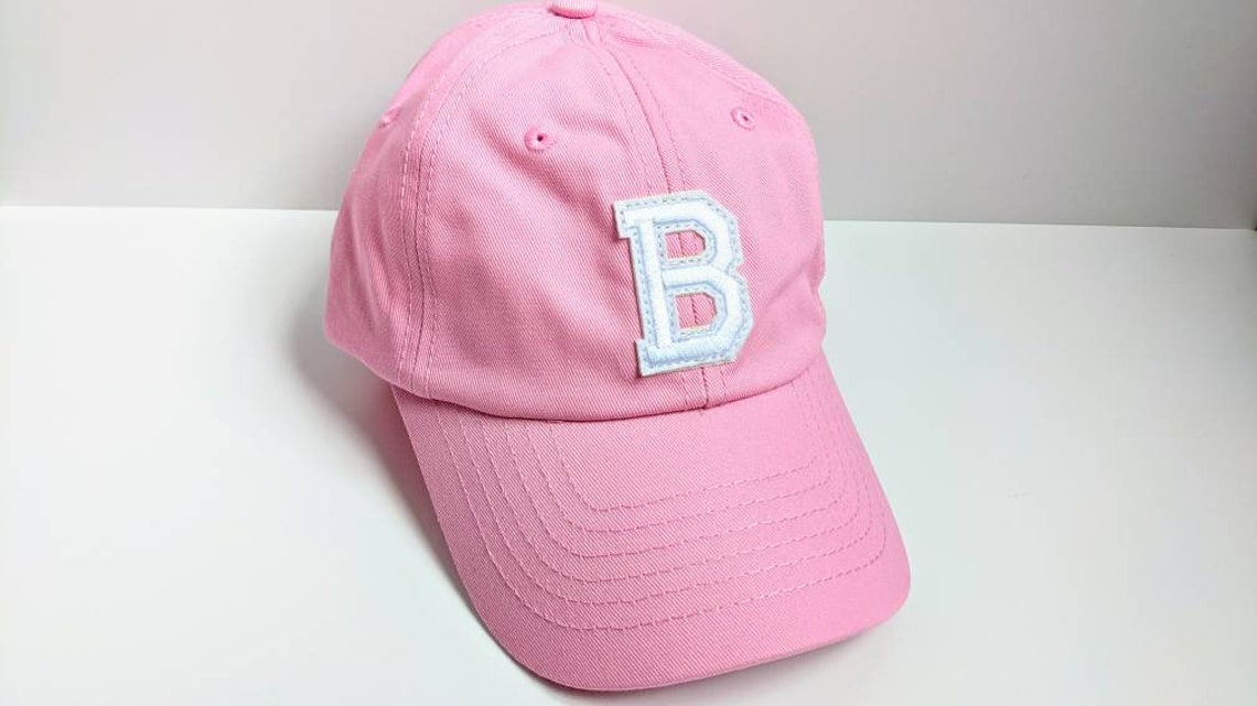 Pink Kids Custom Baseball Hat Cap Children Youth Birthday Gift Etsy