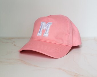 Pink Custom Baby Infant Kid Baseball Cap Initial Letter Hat