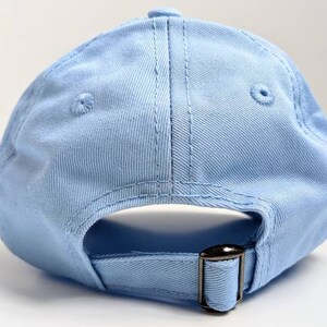 Light Blue Custom Letter Initial Baby Infant Toddler Baseball Cap Hat Gift image 4