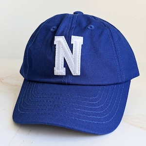 Royal Blue Custom Baby Hat Personalized Initial Infant Toddler Gift Letter Cap