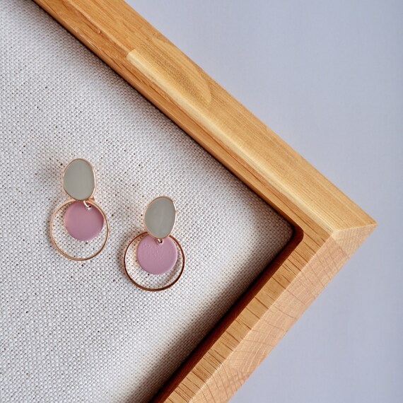 Dainty clay earrings Clearance