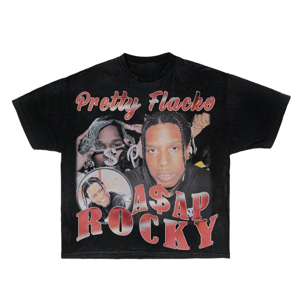 ASAP Rocky 90s retro rap tee | Bootleg rap tee | Vintage 90s rap tee
