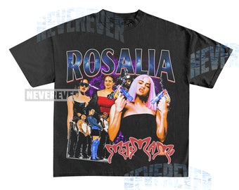 Rosalia 90s retro Regaetton tee | Bootleg rap tee | Vintage 90s rap tee | Motomami T shirt | Unisex Regaetton T shirt