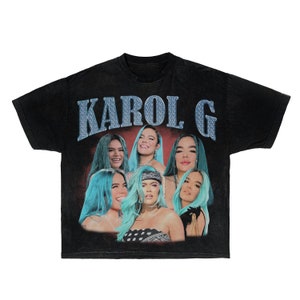 Karol G 90s retro rap tee | Bootleg rap tee | Vintage 90s rap tee | Bichota T shirt | Unisex Regaetton T shirt