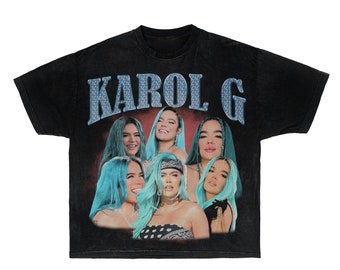 Karol G 90s retro rap tee | Bootleg rap tee | Vintage 90s rap tee | Bichota T shirt | Unisex Regaetton T shirt