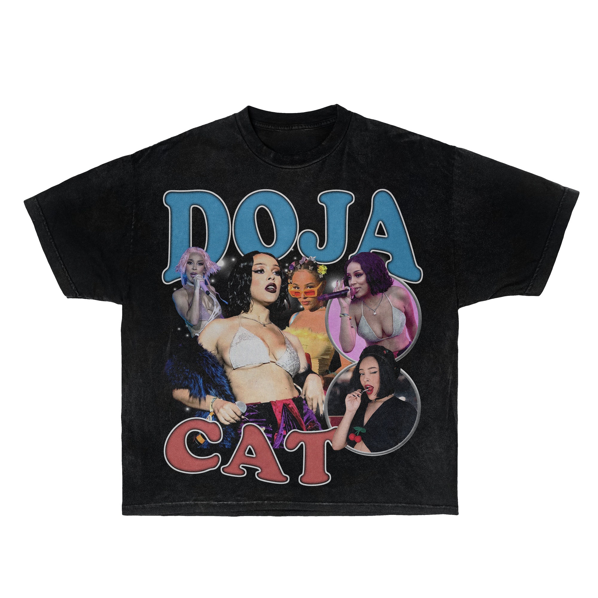 Discover Doja Cat Doja Katze Rapper 90er Retro Vintage T-Shirt