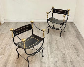 アンティーク イタリア ルネサンス スタイルのサヴォナローラ チェア