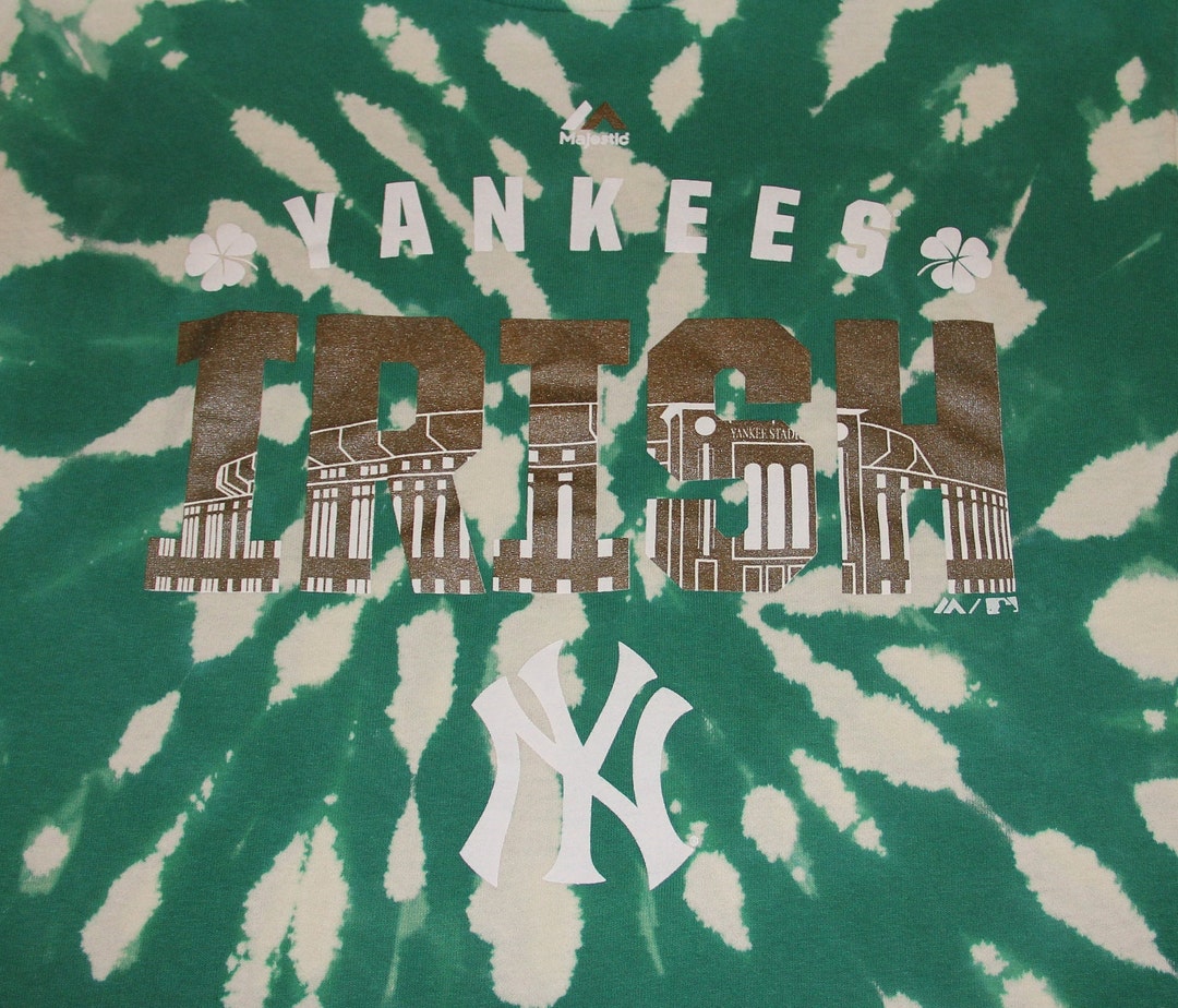 Mens Medium New York Yankees irish Tie Dye Tshirt Etsy