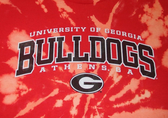Mens 2XL Georgia Bulldogs Tie Dye T 