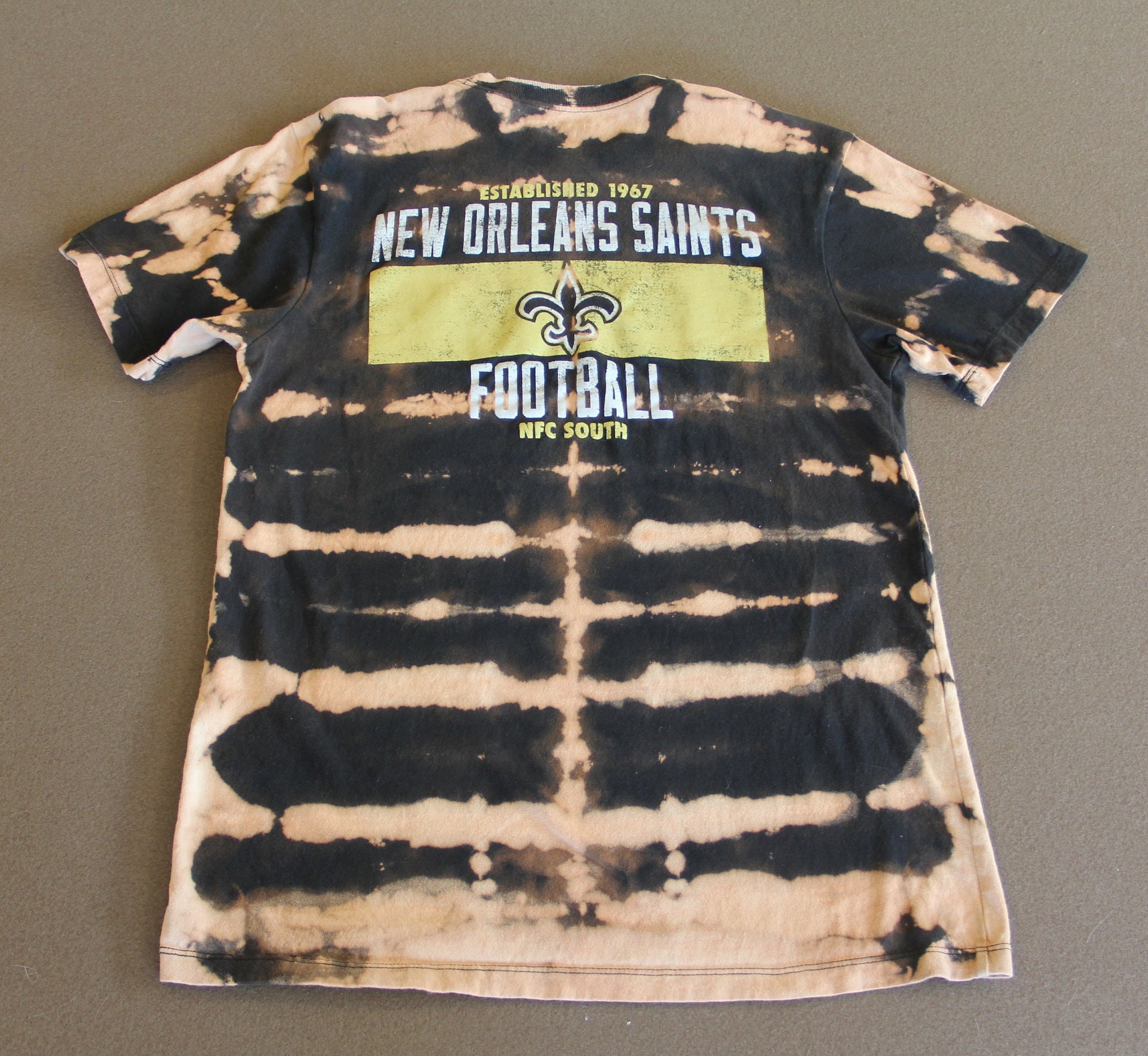 Mens Small New Orleans Saints Tie Dye T shirt Etsy Canada