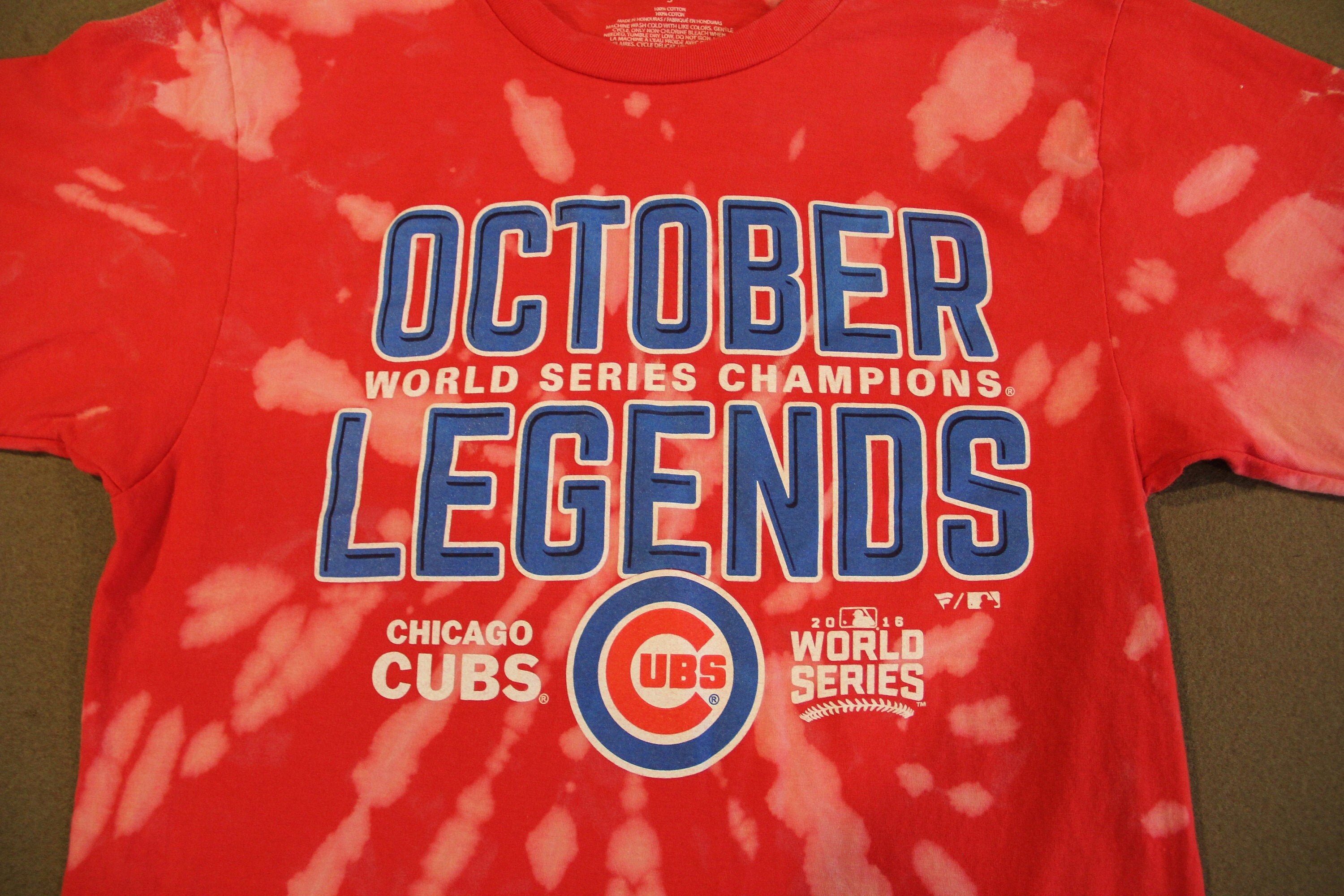 Men's Chicago Cubs Red 2016 World Series Champions Legends T-Shirt