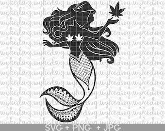 Free Free 63 Mermaid Smoking Weed Svg SVG PNG EPS DXF File