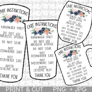 printable care card, care card png, tumbler care card, business card png, small business thank you cards, small business packaging, PNG