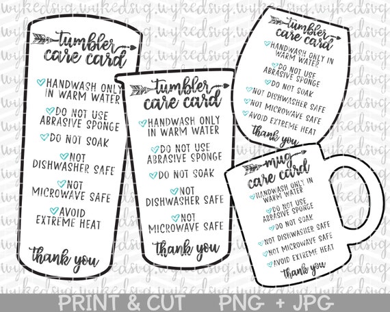 Free printable care tubbler care card - virtualfity