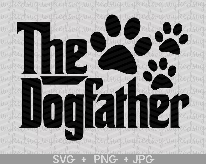 Download The dog father svg dog dad svg paw print svg fathers day ...