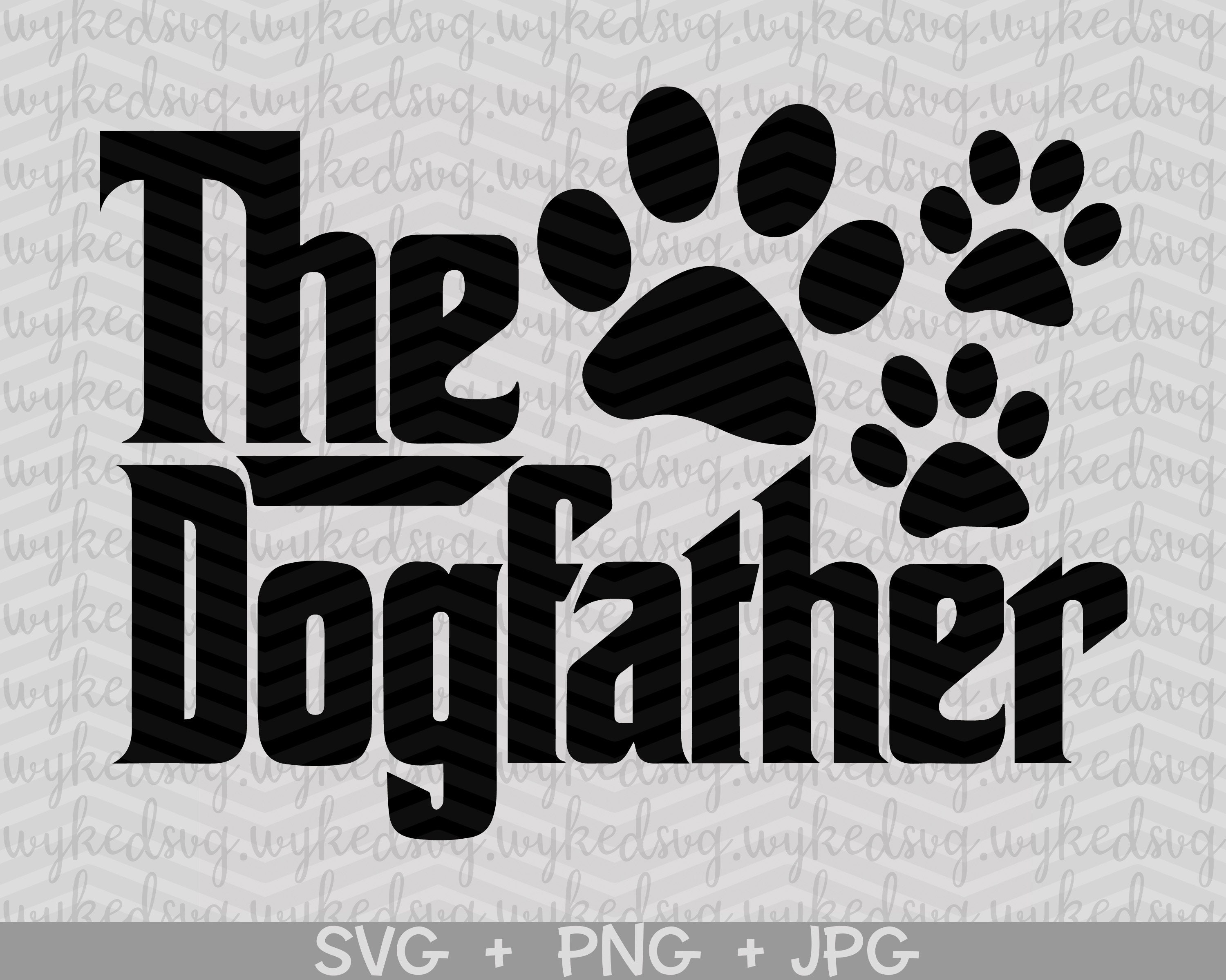 Download The dog father svg dog dad svg paw print svg fathers day | Etsy