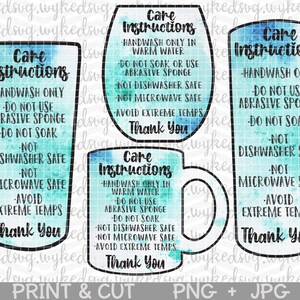 tumbler care card bundle, print and cut care cards, watercolor png, printable care cards, thank you card png, care card bundle png, jpg
