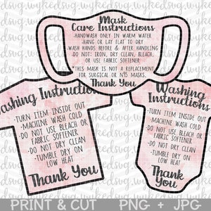 apparel care card bundle, print and cut care cards, watercolor png, printable care cards, thank you card png, care card bundle png, jpg